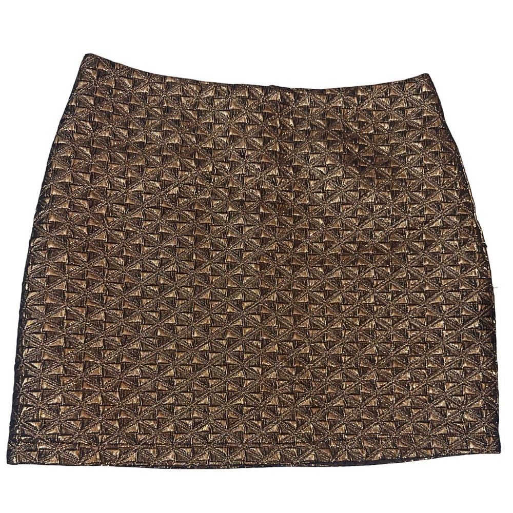 Romeo & Juliet Couture Metallic Brocade Mini Skirt Women’s Size M
